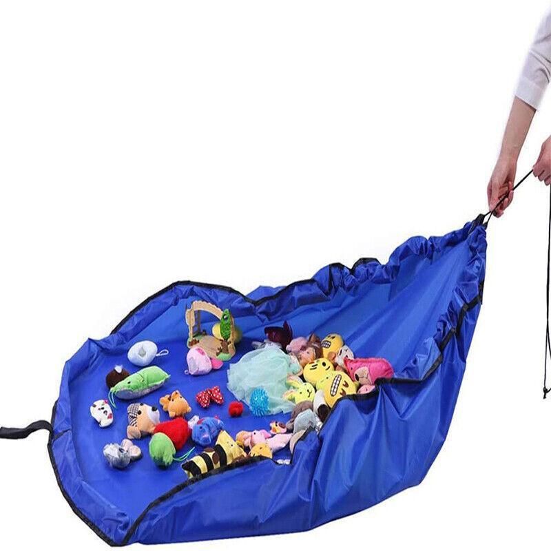 150cm Play Mat Bag Portable Toy Storage Organizer with Drawstring Closure - Purple — image 6