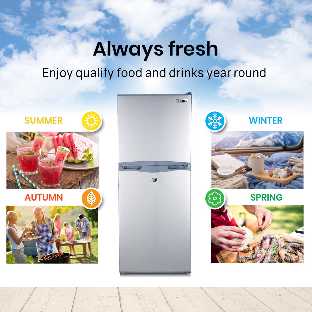 GECKO 125L Portable Upright Fridge, 12V/24V for Motorhome, Caravan, Silver — image 5