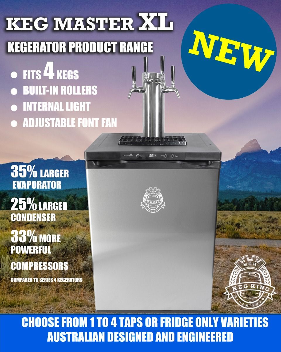 Keg King - Kegmaster Series XL Kegerator - Fastap Triple Tap โ image 2