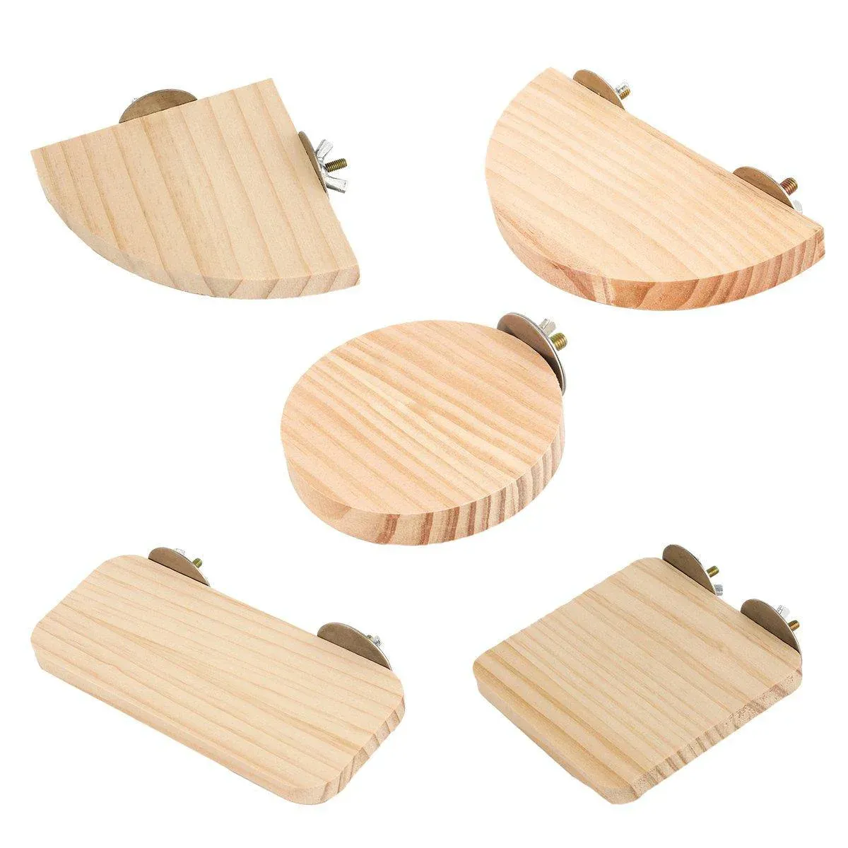 Hamster Parrot Play Stand Jump Platform Squirrel Cage Accessories Gear Pet Toy - A2109 (9.5*9.5*1.5cm) โ image 3