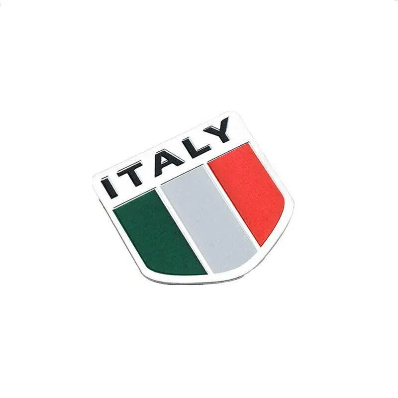 Flag Of Australia Germany Aluminum Car Emblem Badge Decal Sticker 5X5Cm - Italy