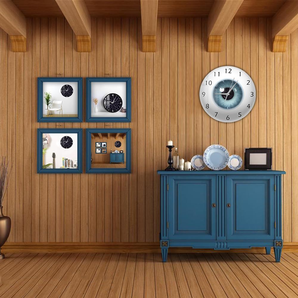 Pupil Core Sight View Ophthalmology Silent Wall Clock Battery Operated Quartz 12inch All Seeing Human Body Anatomy Novelty โ image 4