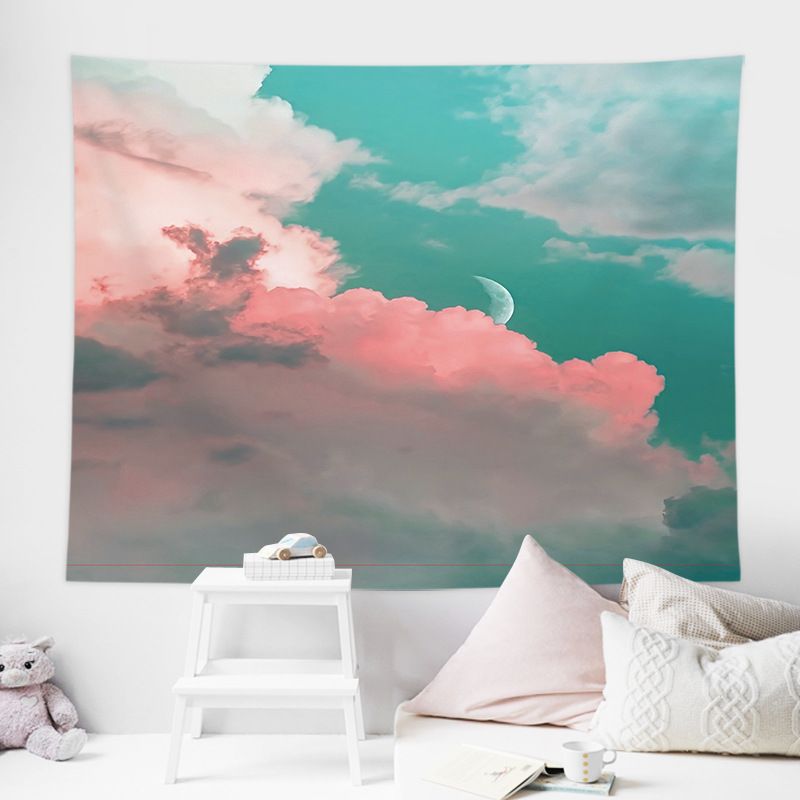 Moonlight by the Sea Design Wall Tapestry 200 × 150cm - Soft Plush Fabric Hanging for Bedroom, Living Room, Dorm Decor - Includes Mounting Kit for Easy — image 3