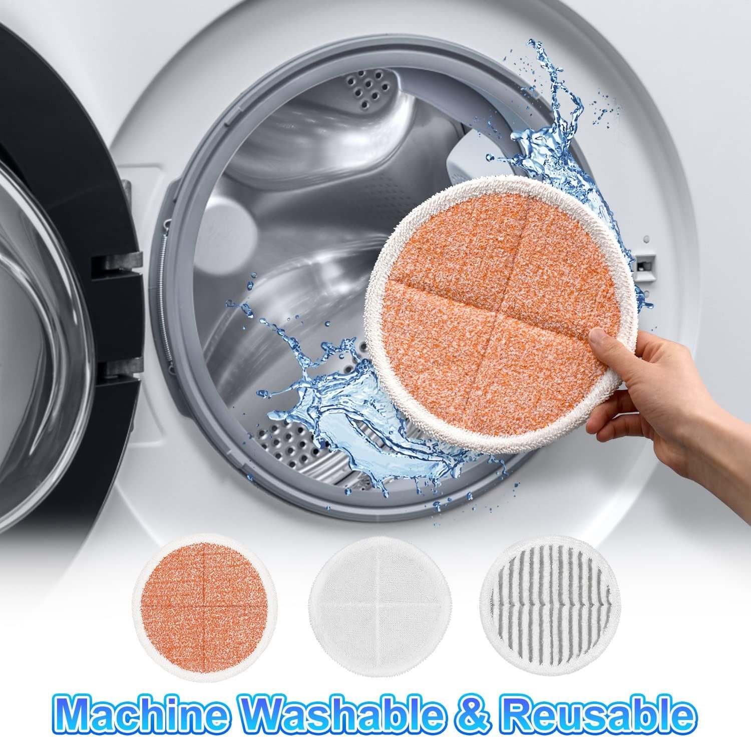 6 Pack Mop Pads Replacement Compatible with Bissell Spinwave Mops 2124 2039 2037 2039A Series Steam Mop Pads or Bissell Spinwave Hard loor Cleaning Kits 2 Sot โ image 6