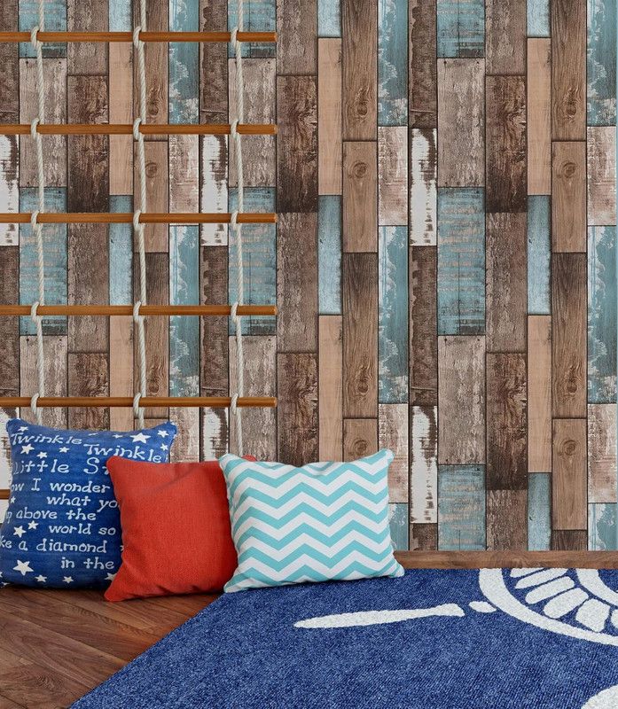 Self Adhesive Vinyl Wallpaper For Furniture Countertop Emerald green brown wood grain Pattern Decorative Sticker,0.45 × 6M — image 3