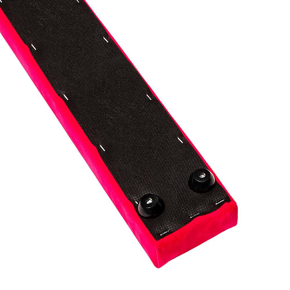 2.4m (8FT) Gymnastics Folding Balance Beam Pink Synthetic Suede — image 6