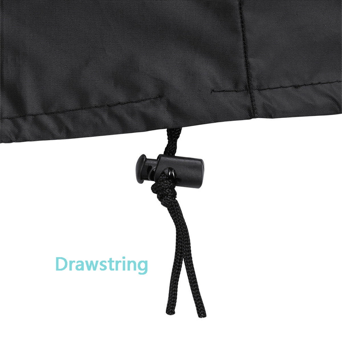 Waterproof Protective Cover,Heavy Duty Push Lawn Mower Cover,75.2x19.7x39.4In,Universal Oxford Cover Fit with Drawstring,1Pack โ image 3
