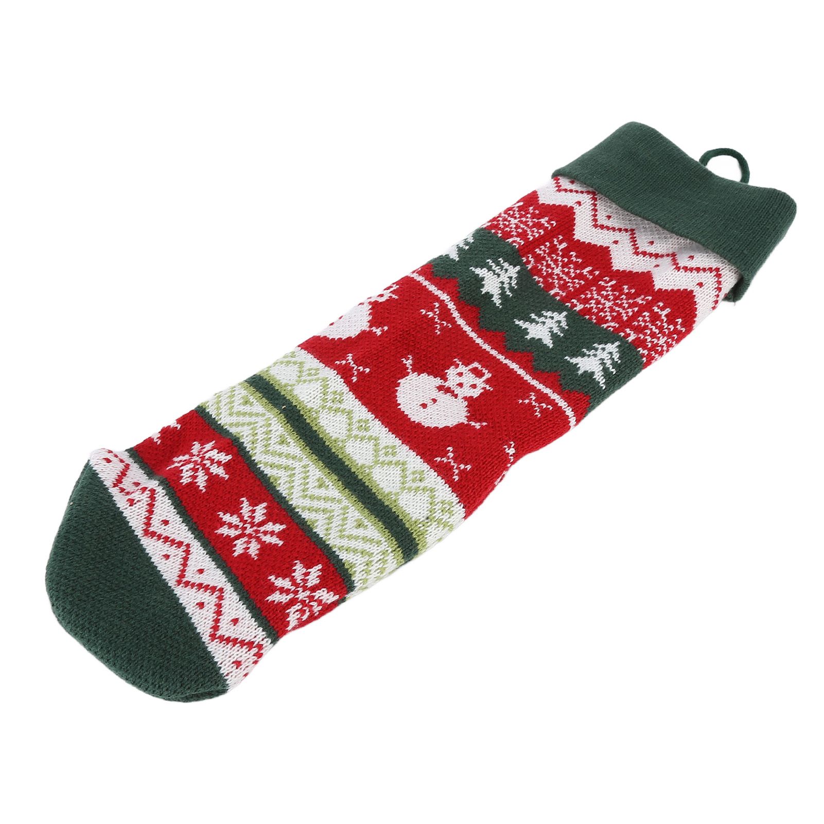 Christmas Decorations Children Sock Ornament Gift Bag Home Decoration for FestivalGreen Rope — image 2