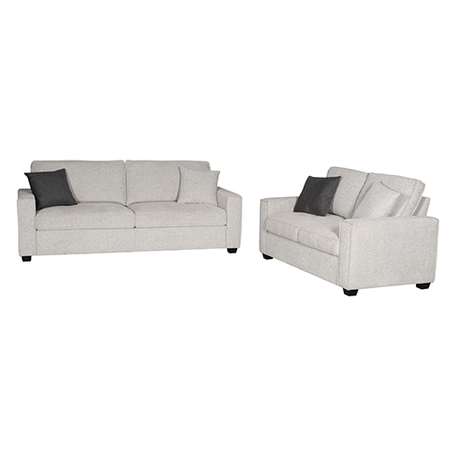 Milano 3-2 Seater Sofa Set Grey Fabric — image 2
