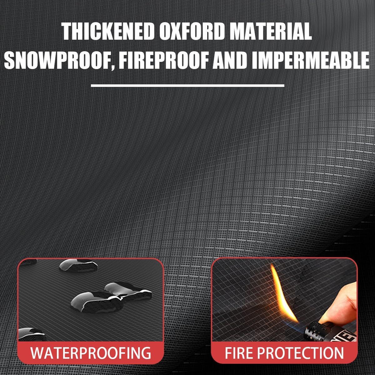 Car Windshield Cover for Ice and Snow, Automotive Windshield Snow, Ice, UV, Frost Removal Wiper & Mirror Protector (Orange Strip) — image 2