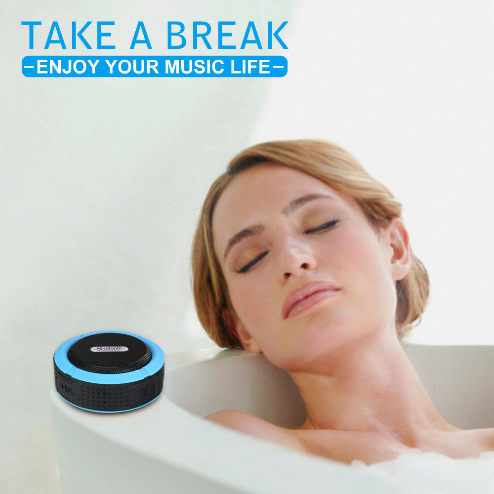 Portable Waterproof Wireless Mini Bluetooth Music Speaker (Blue) โ image 5