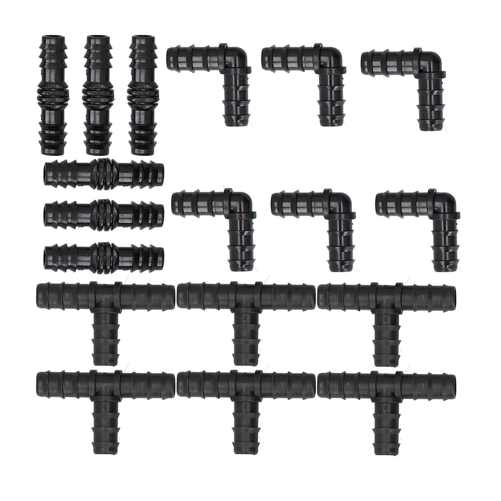 18Pcs/Set Hose Connector Drip Irrigation System Garden 1/2 Hose Drip Irrigation Accessories — image 4