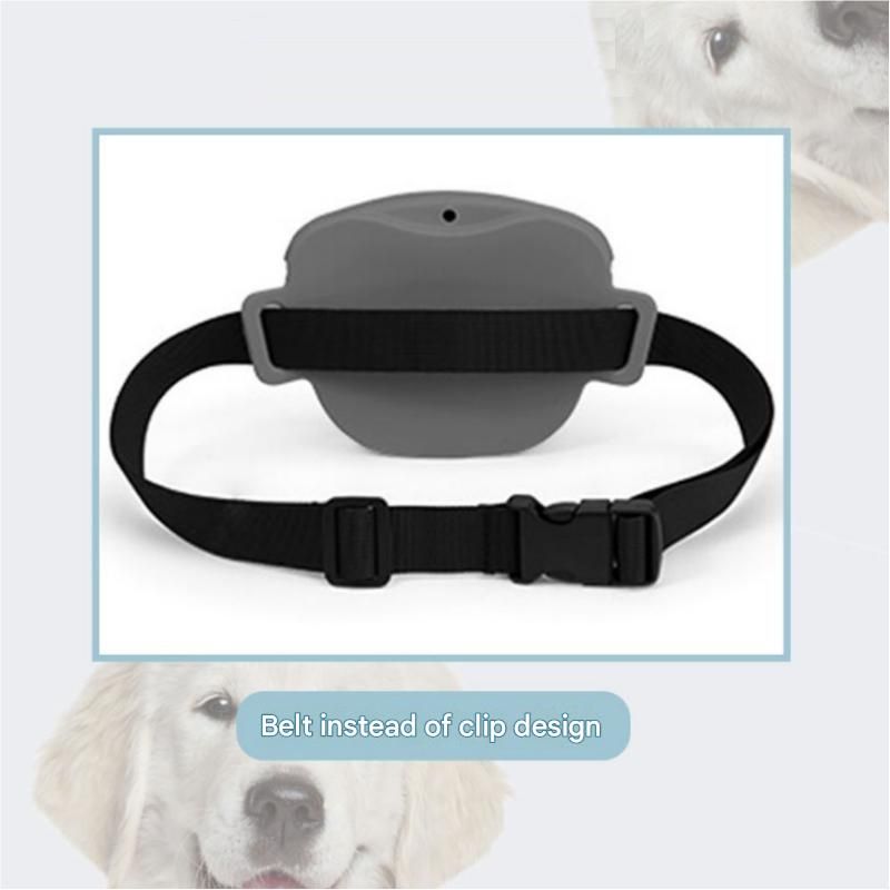 Black Silicone Dog Training Treat Pouch - Magnetic Closure, Adjustable Waist Belt, Portable Pet Snack Bag for Walking and Obedience Training — image 6