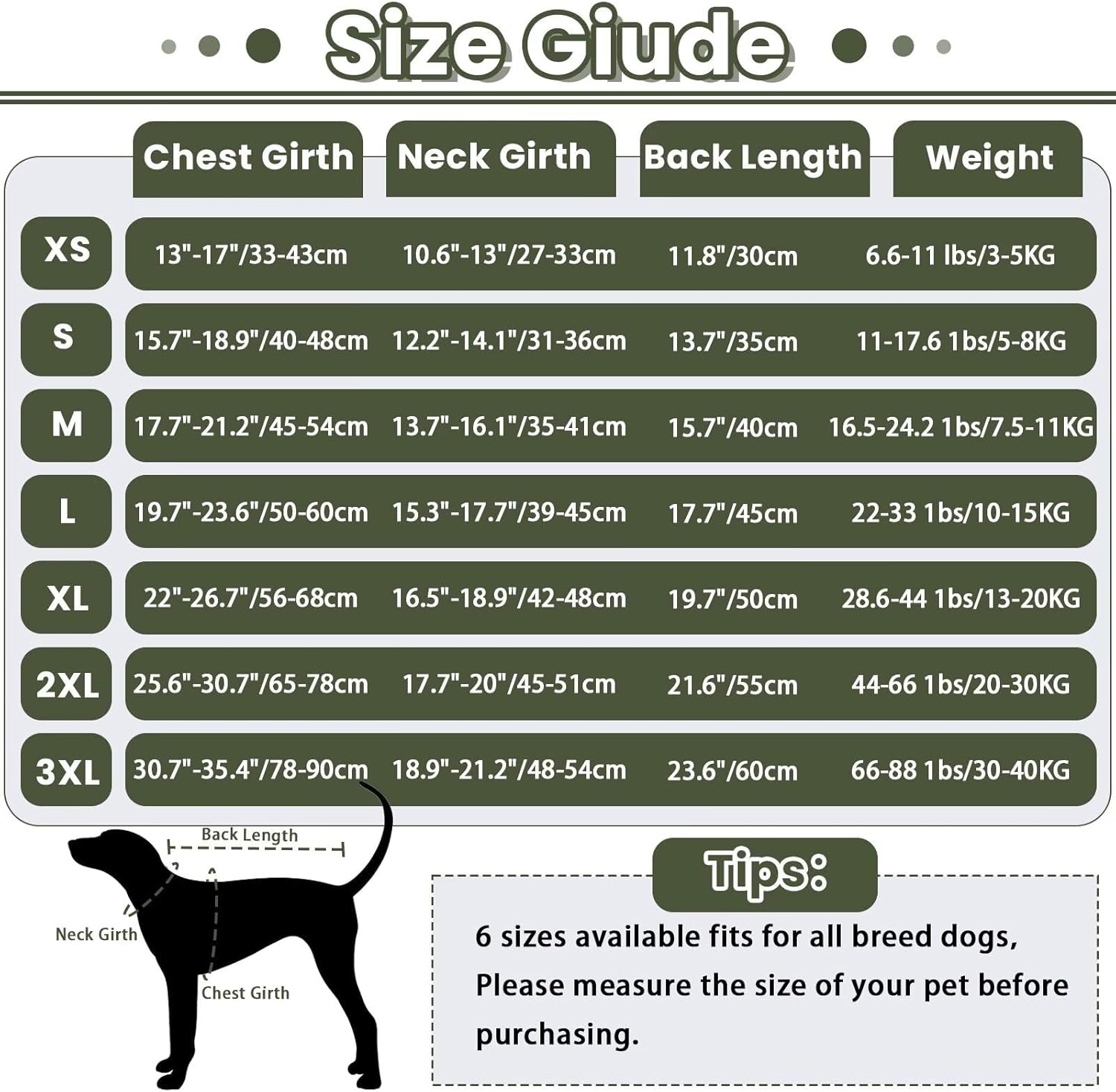 Small Military Green Dog Winter Coat - Soft Warm Adjustable Bodywarmer for Dogs — image 2