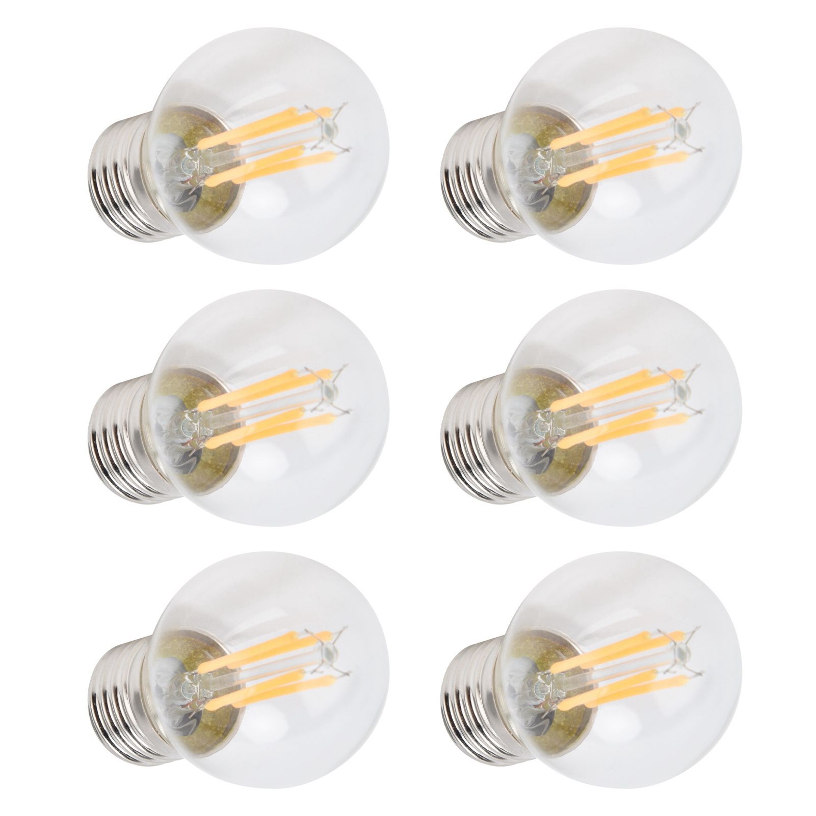 6PCS G45 E27 LED Light Bulb Transparent Glass Bulb Vintage Filament Lamp Warm Light 6W 220V โ image 3