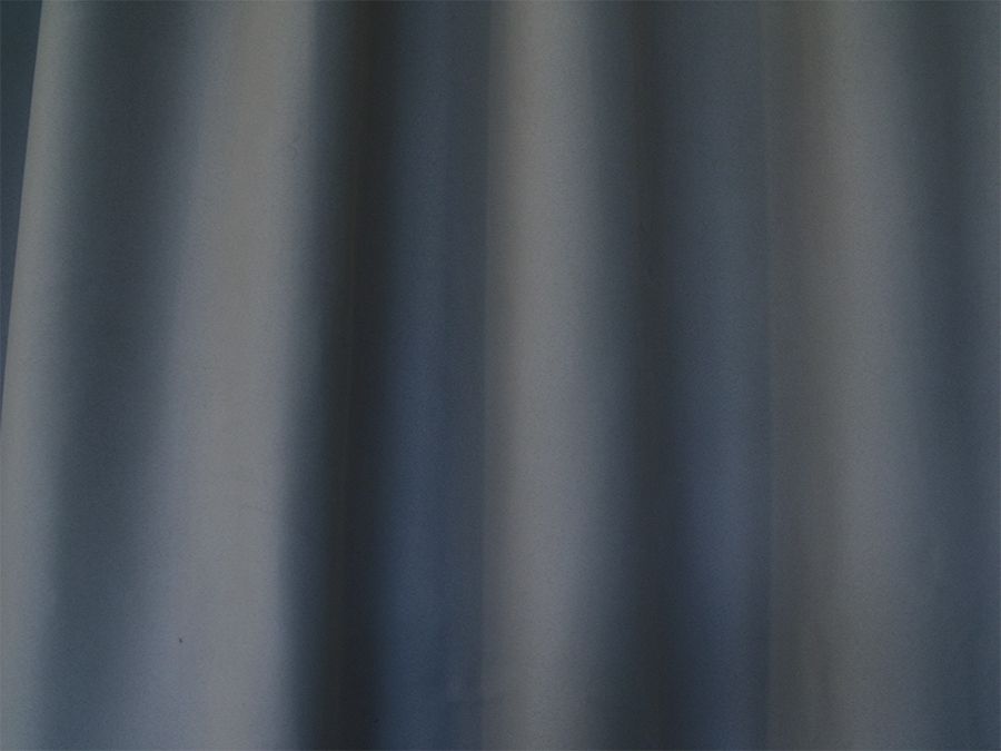 Blockout Curtains 600x270cm PINCH PLEAT+ Hooks High Level Fabric Grey Blue — image 2
