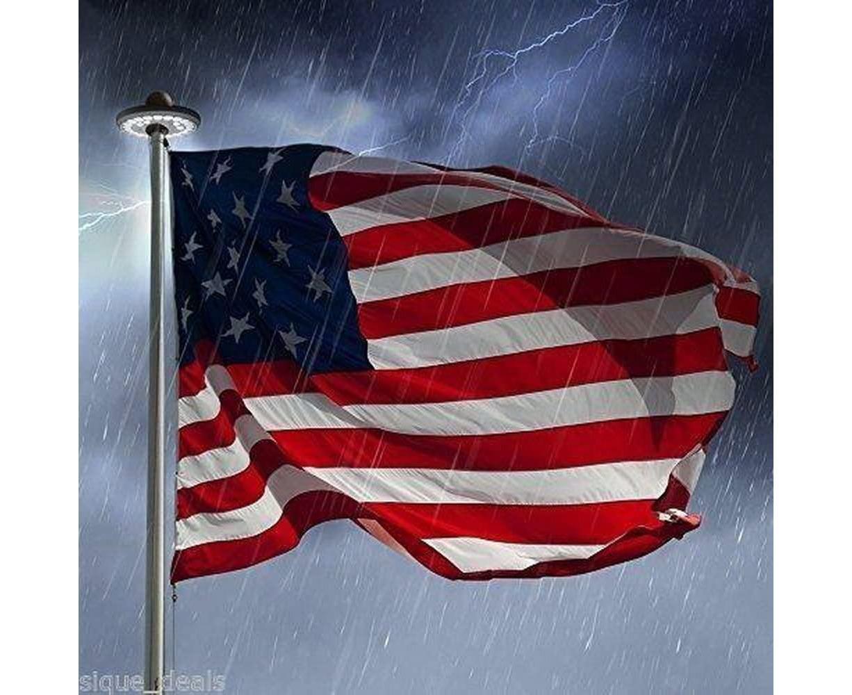 Flagpole Lights,Solar Flagpole Light-White Shell,Flagpole Lights,Solar Flag Pole Light Bright 26 Led Solar Powered Waterproof โ image 5