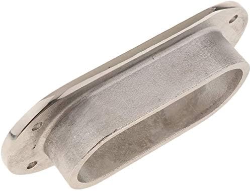 Hawse Pipe Silver Winch Cable Lead Guide Stainless Steel Rectangular Boat Fairlead for Marine Ship Yacht — image 6
