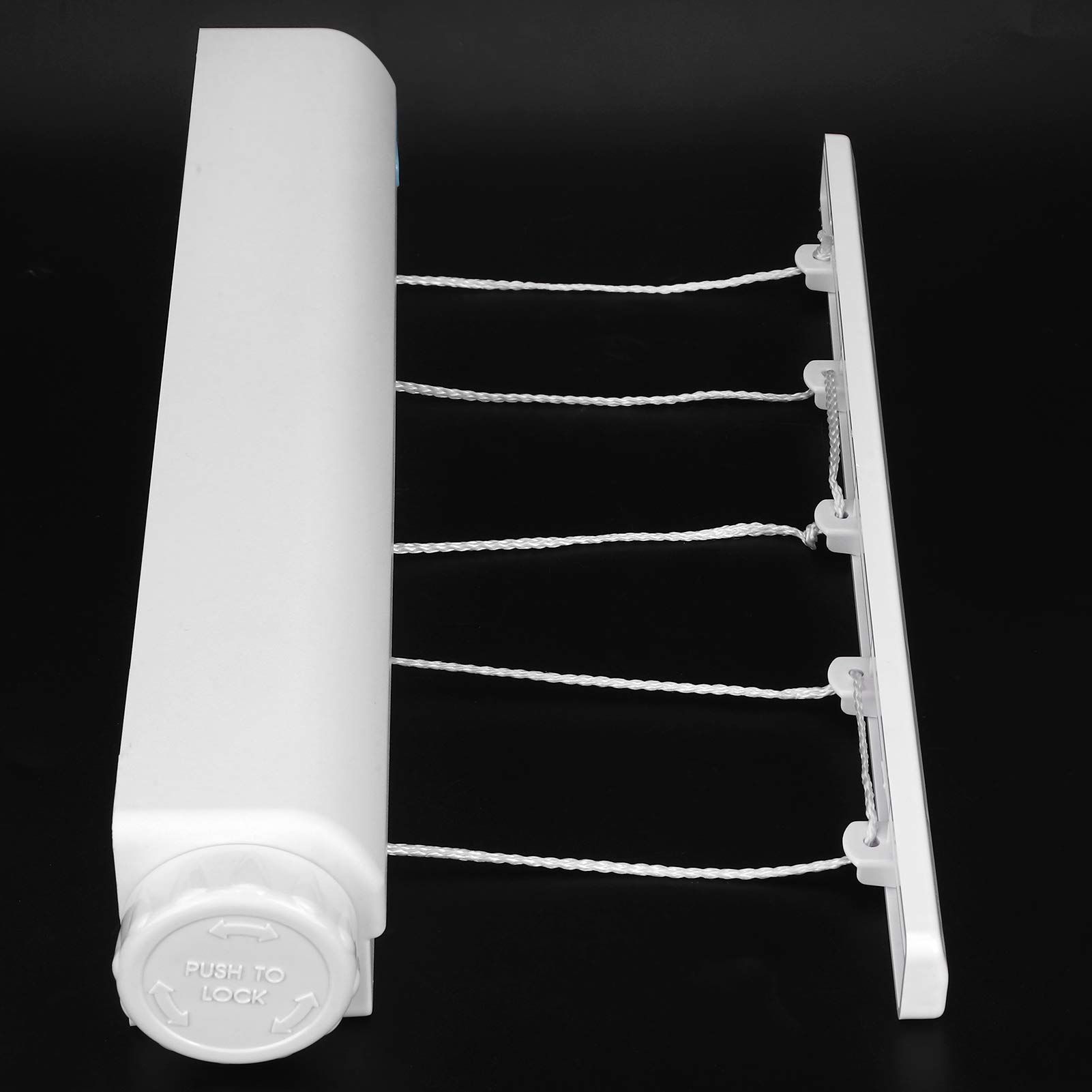 Retractable Clothesline Plastic Clothes Line Automatic Telescopic Drying Rack Wall Mounted Clothes Hanging Line — image 5