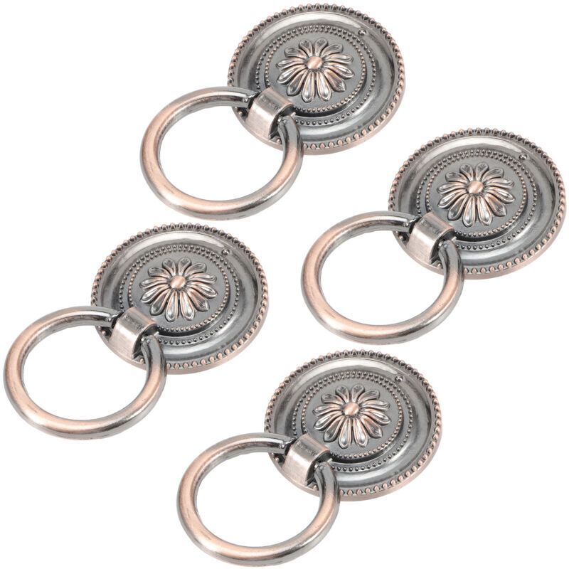4 Pcs Antique Zinc Alloy Cabinet Door Handles Antique Bronze Hardware โ image 2