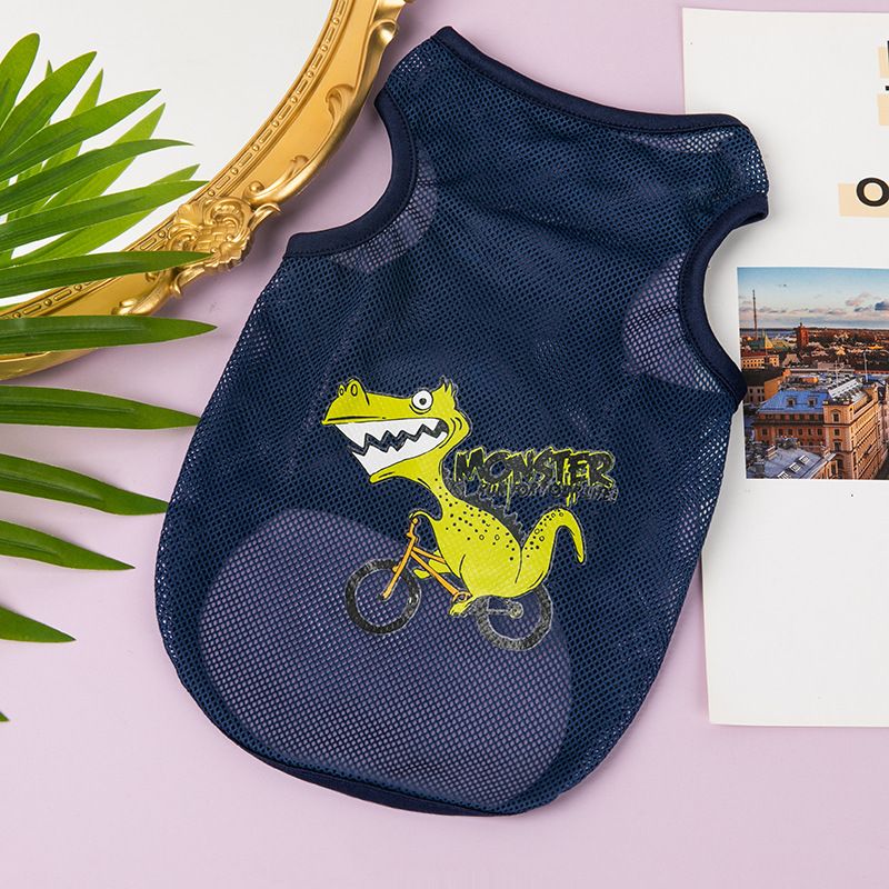 Pet Mesh Vest Dog Cat Clothing Lelemiao Polyester S