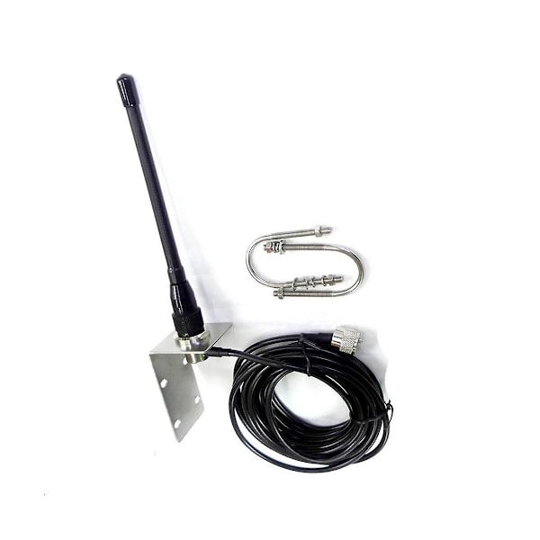 VHF Marine Antenna 156-163MHz Waterproof Rubber Mast Antenna With 5m Rg-58 Cable For Boat Sailboat Y, Stainless Steel + Rubber material — image 2