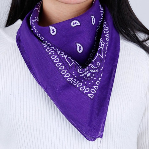12 Pack Bandana Scarf 54 × 54cm Unisex Handkerchief 12 Colors — image 4