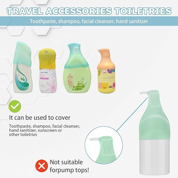 18 Piece Silicone Bottle Sleeves Leakproof for Shampoo and Lotion โ image 5