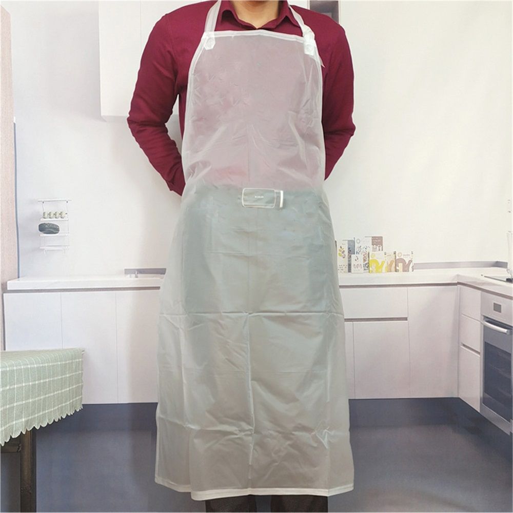 Bib Apron with Fixed Neck Strap and Utility Pocket – Full-Coverage Chef Apron for Kitchen, Restaurant & Café — image 4