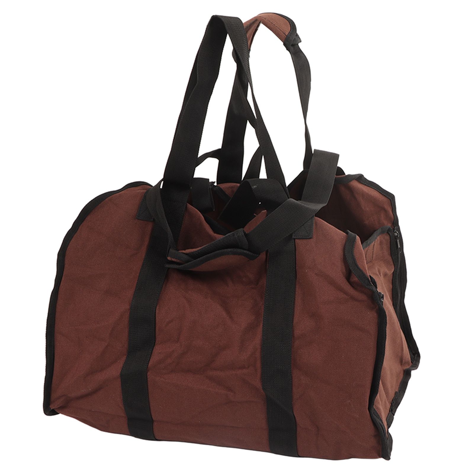 Firewood Bag Large Capacity Heavy Duty Wearable Canvas Outdoor Firewood Carrier for Camping Picnics BBQ โ image 3