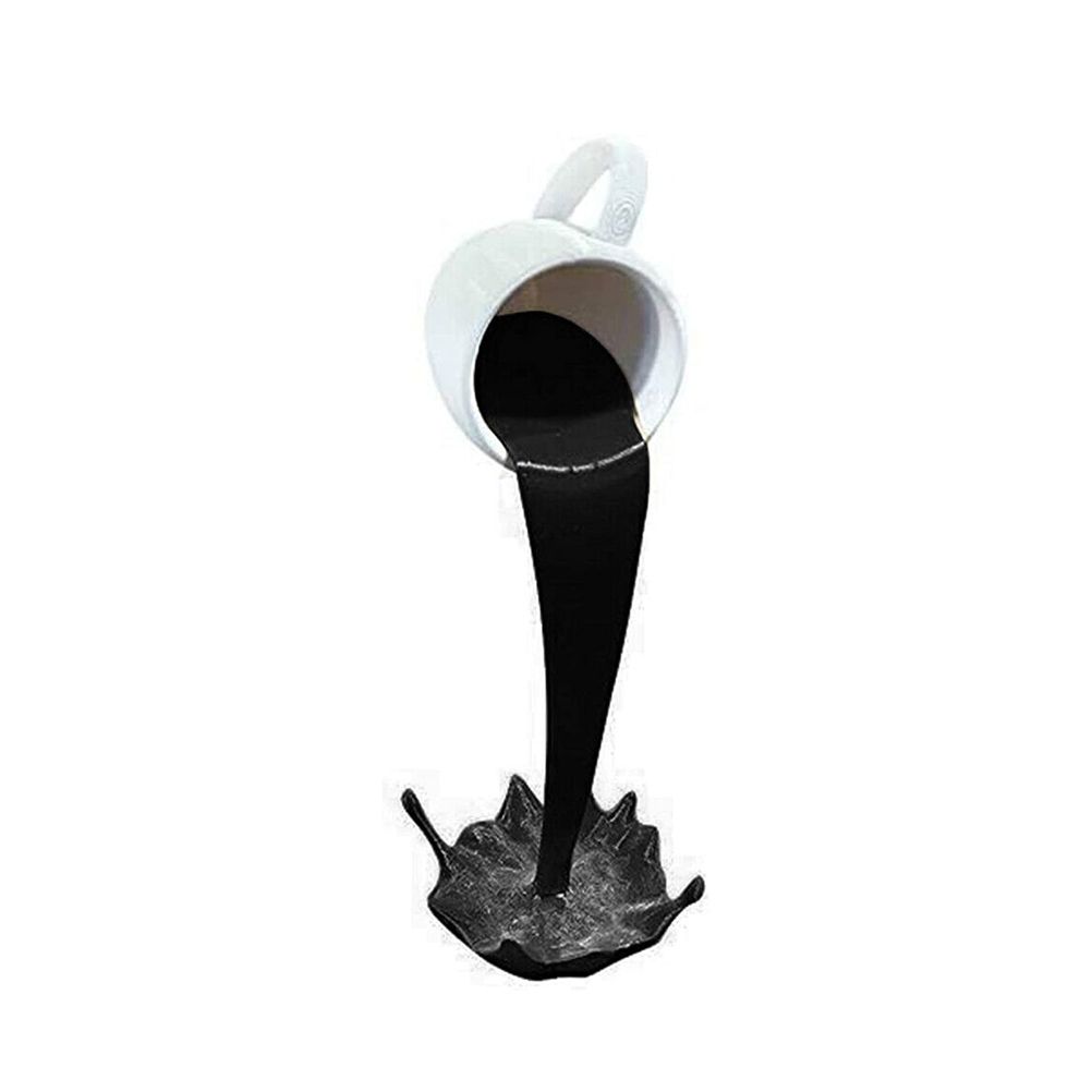Floating Spilling Coffee Cup Spilling Pouring Coffee Cup Sculpture for Kitchen Dining Room Decor โ image 2