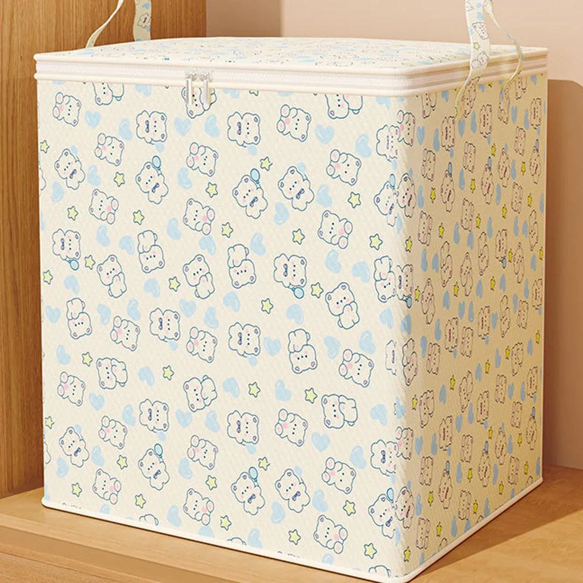 2pcs Large Capacity Clothes Quilt Storage Bags Foldable Zipper Moisture Proof - L โ image 6