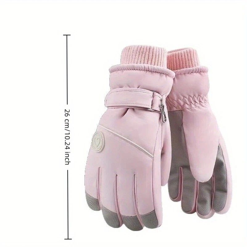 Women's Winter Thick Warm Gloves|Windproof, Anti-Slip, Touchscreen, Suitable for Skiing, Cycling, and Electric Scooters(pink) — image 2