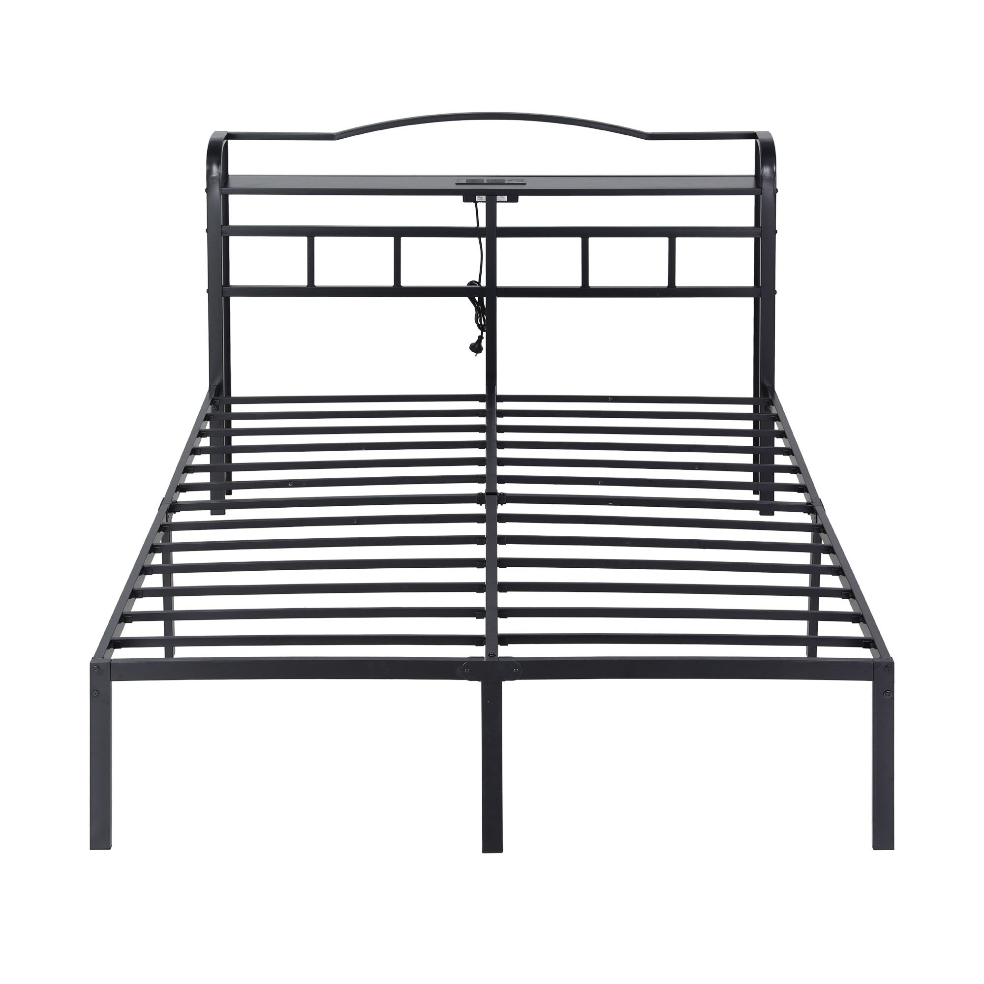 Artiss Bed Frame Double Size with Charging Station WAVE โ image 3
