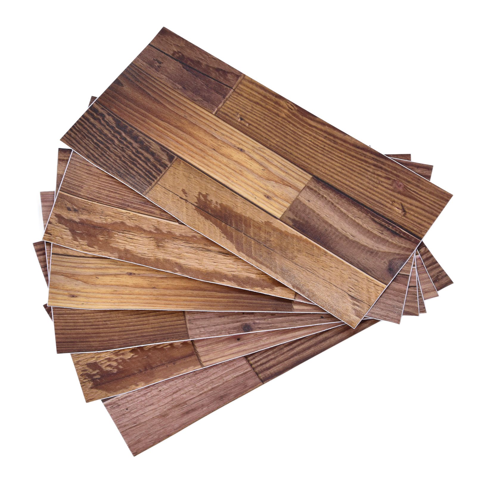 18PCS Wall Stickers Peel and Paste Wood Grain Furniture Refurbishment Sticker Waterproof for Kitchen Bathroom โ image 4