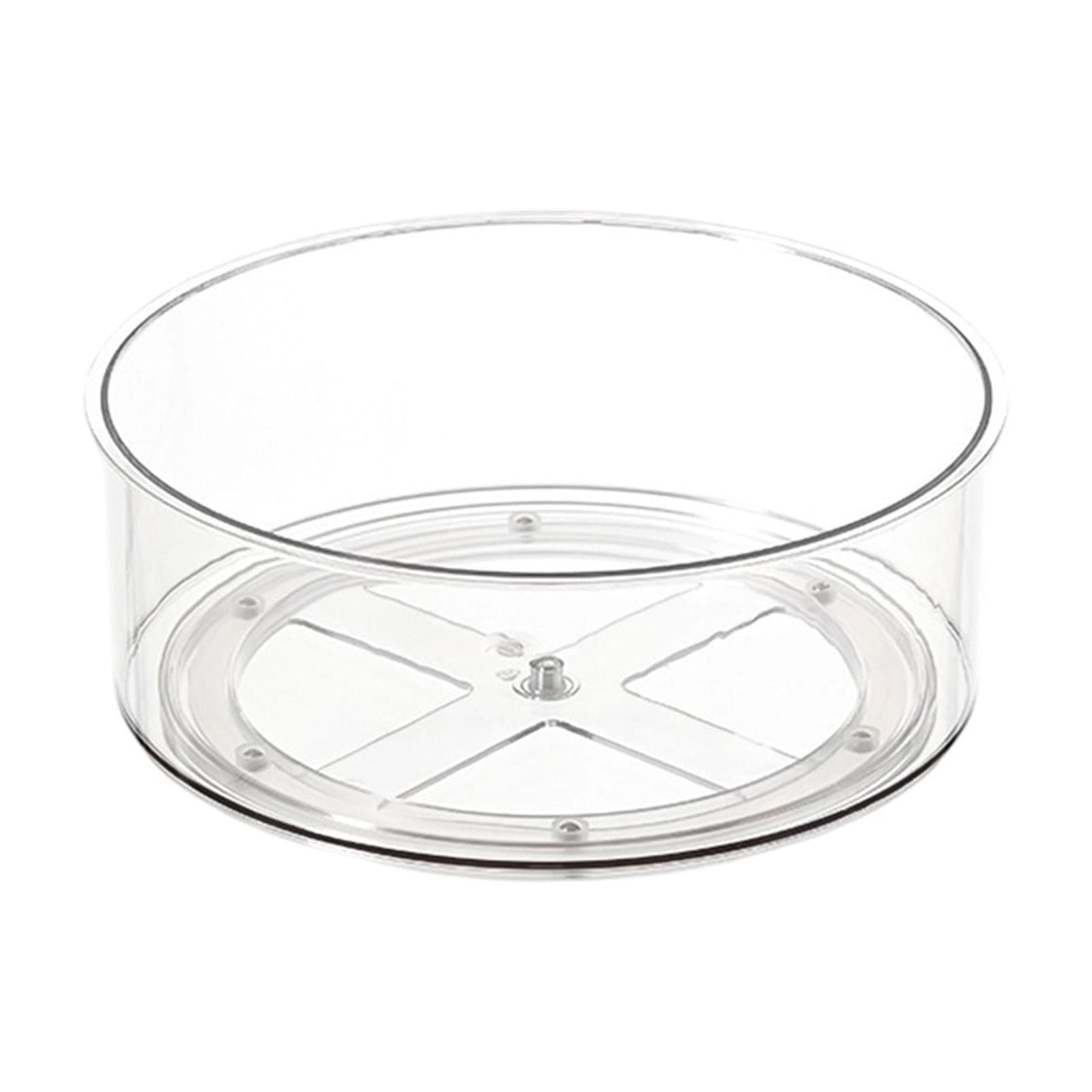 Lazy Turntable for Cabinet, Lazy Organizer with High Sides, Countertop Spinning Organizer for Spices, Clear Rotating Organizer, for Kitchen, Pantry — image 2