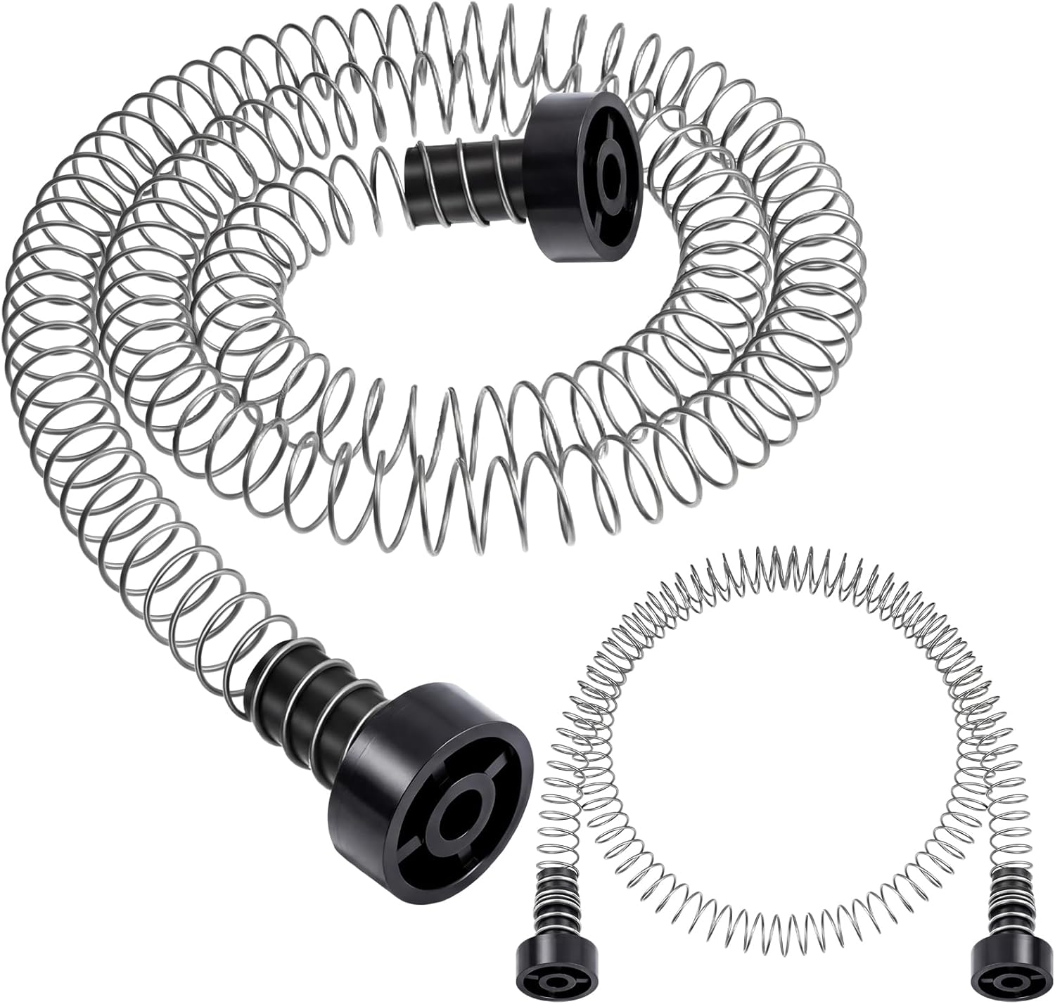 2 Pcs Heavy Duty Stainless Steel Zipline Spring Brake 5.3 ft Long Zipline Stopper Zip Line Accessories Braking System Stop for 3/16 1/4 5/16 3/8 Inch Wire Kit