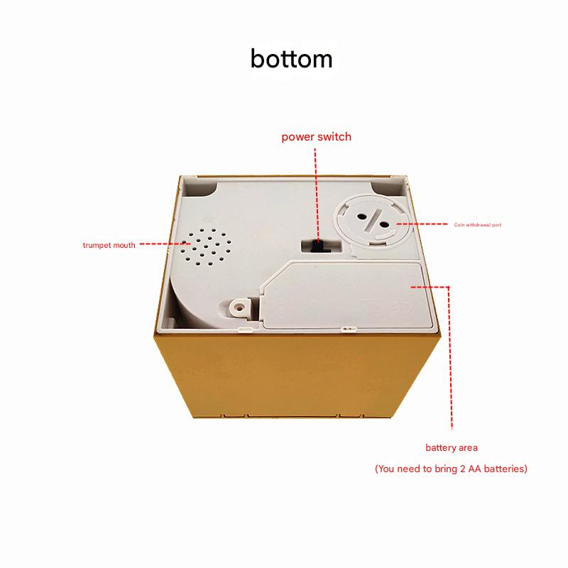 Adorable Cat Stealing Coin Piggy Bank - Automatic Money Saving Box for Kids & Adults(Orange and white cat) โ image 3