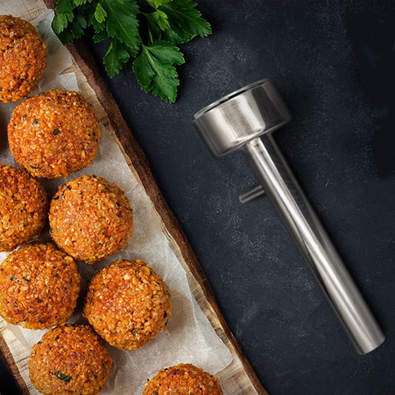 Falafel Maker Scoop Stainless Steel Small Size Falafel & Meatball Meat Ball Mold 1.6 Inch (4.1 cm) Diameter โ image 3