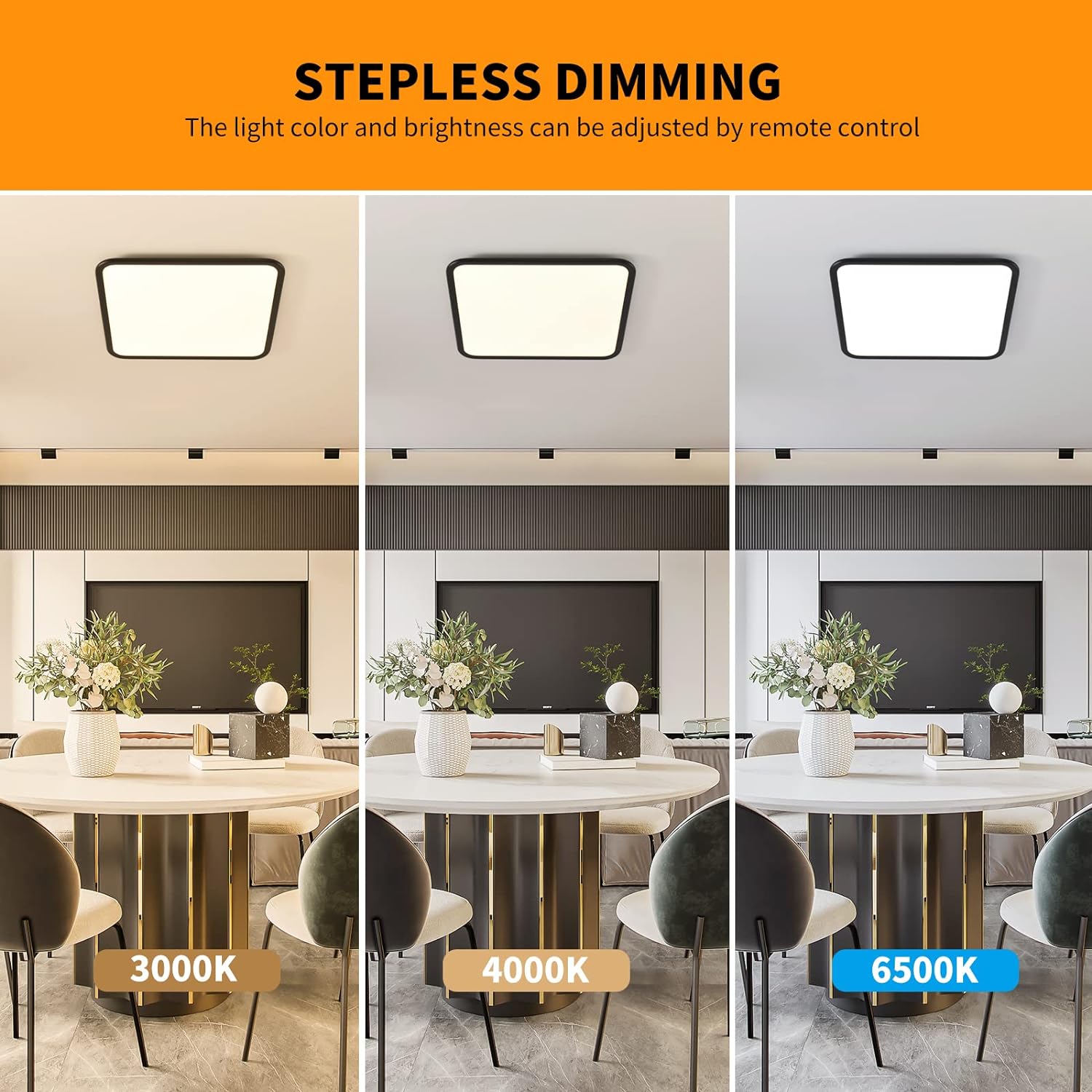 Dimmable LED Ceiling Light, 40W Anti Blue — image 2
