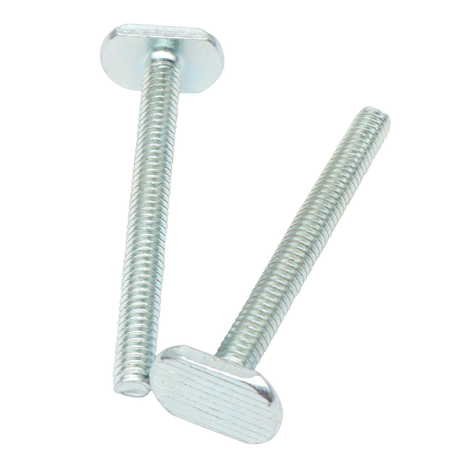 Xadnitu 20 Pieces 1/4"-20 T Track Bolt 2-1/2" Length, T Slot Drop-in Sliding Bolts with T Shaped Head for Hardware, Fixture Accessories and Woodworking Jigs