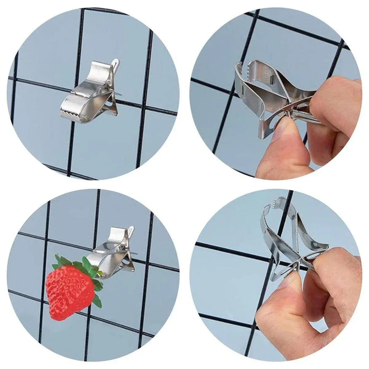 6X Fruit Pet Cage Accessories Bird Food Holders Clip Parrot Feeder Feeding Clamp — image 4