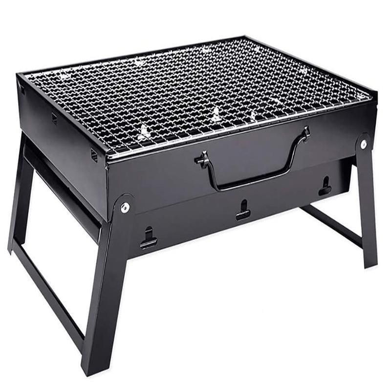 Portable Foldable Charcoal BBQ Grill for Outdoor Camping Picnic and Hibachi Cooking — image 2