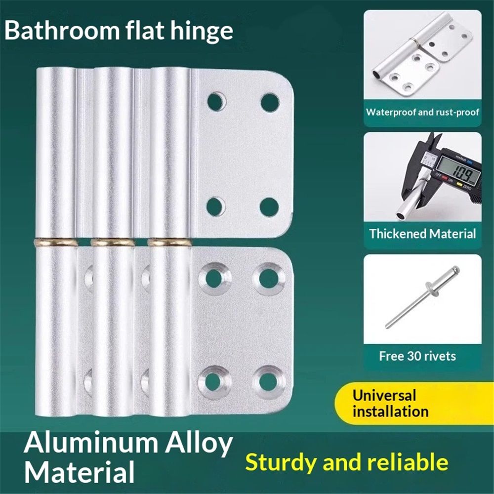 6 pack Heavy Duty Lift Off Hinges, aluminum alloy Detachable Door Hinge with 60 Mounting Countersunk Holes, Lift Off Hinges for Window Cabinet Door โ image 2