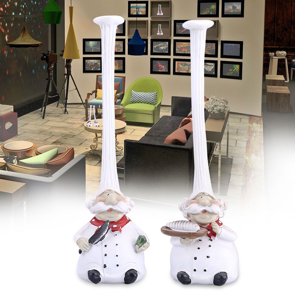 Creative Resin Kitchen Chef Figurine Decor House Restaurant Cafe Decorative Accessories Gift โ image 3