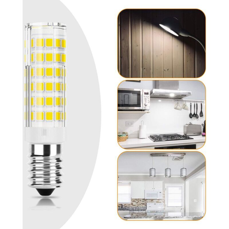 2 Pack E14 LED Hood Bulbs 5W 50W Halogen Equivalent Cool White Non Dimmable, 550lm 6000K — image 4