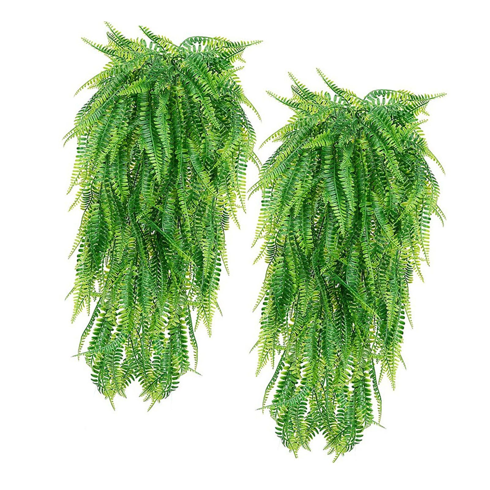 2Pcs Green Leaves Decor Natural Shape Color Lifelike Artificial Green Leaves for Home Courtyard — image 3