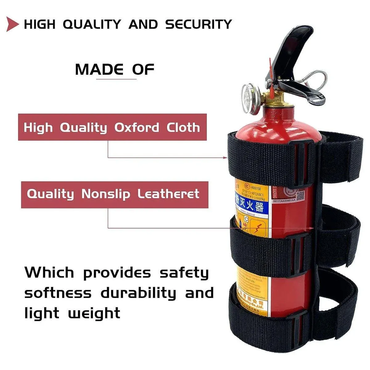 Auto Car Fire Extinguisher Mount Holder Strap Fixing Belt Car Fire Extinguisher โ image 5