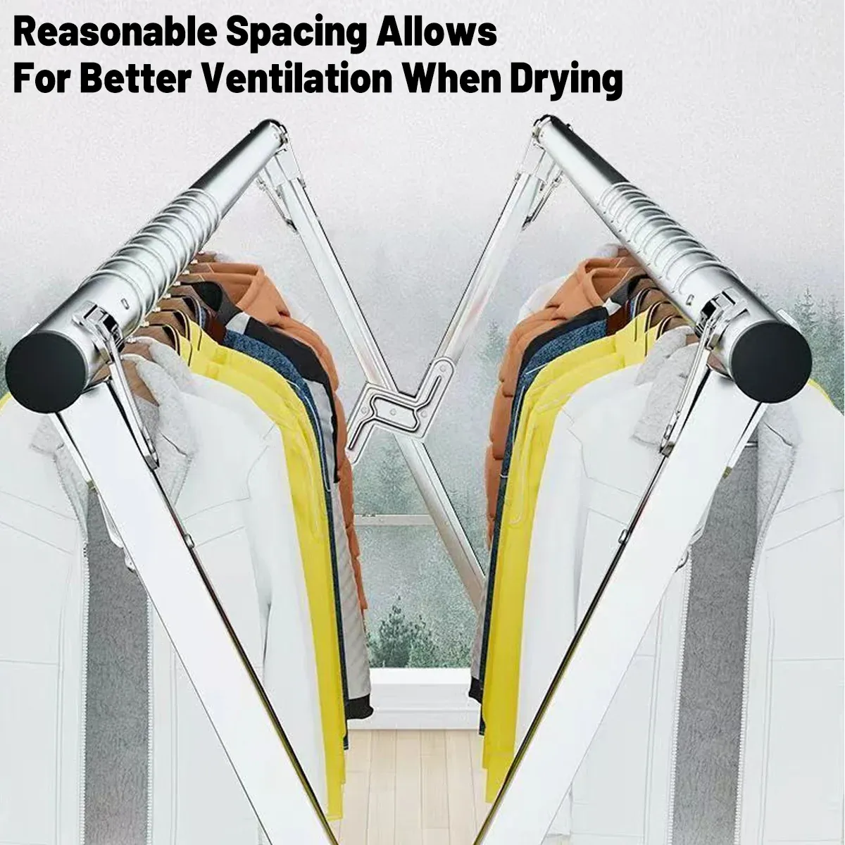 Floor Standing Folding Clothes Drying Rack Extendable 150-240cm โ image 6