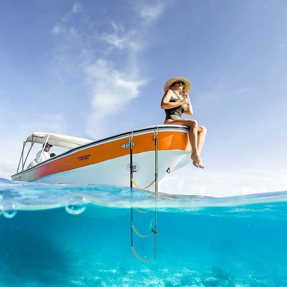 4 Step Boat Rope Ladder,Boat Rope Ladder Extension,Assist Boat Folding Ladder,Swim Ladder for Sailboat,Kayak, Canoeing (4 Steps)